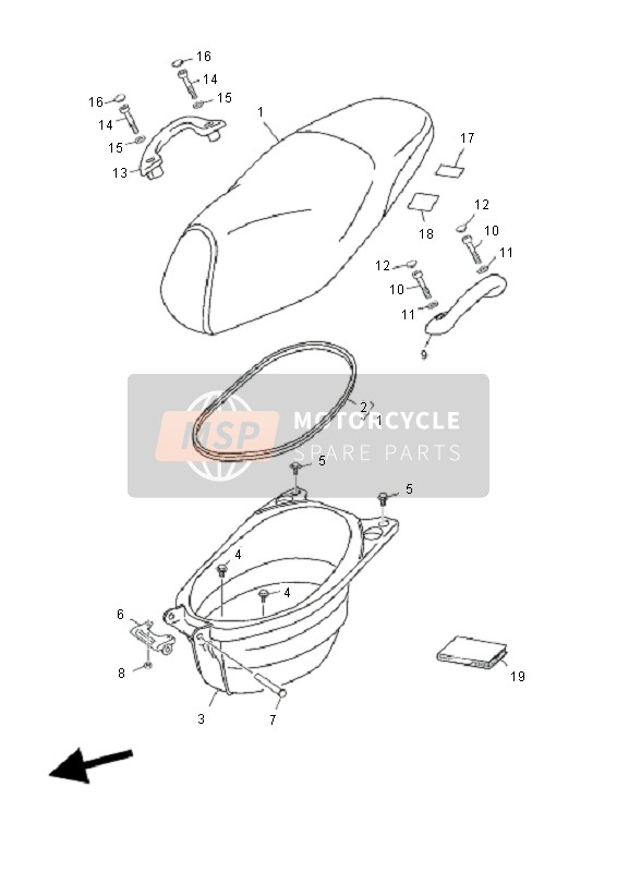 5C2F474A20P0, Assist, Grip, Yamaha, 3